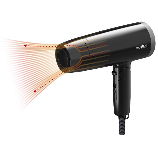 ヘアドライヤー ^_^ マイナスイオンヘアードライヤー（ブラック) MHD-1222-K