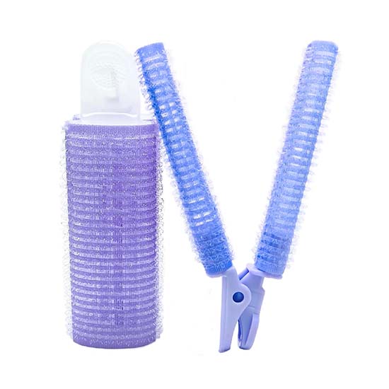 kamikamicurler(カミカミカーラー) パープル　前髪カーラー ブラッシングカーラー クリップカーラー